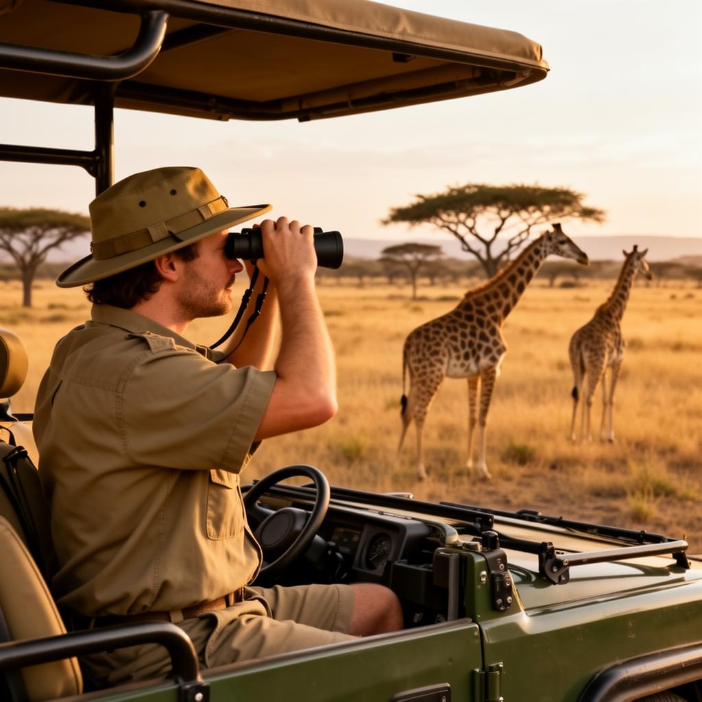 Traveler in Kenya