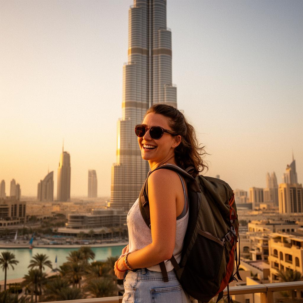 Traveler in United Arab Emirates